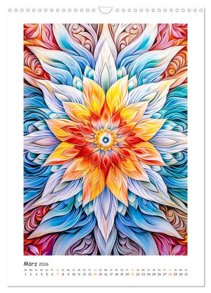 Produktbild: Zauberhafte Mandalas (Wandkalender 2026 DIN A3 hoch), CALVENDO Monatskalender