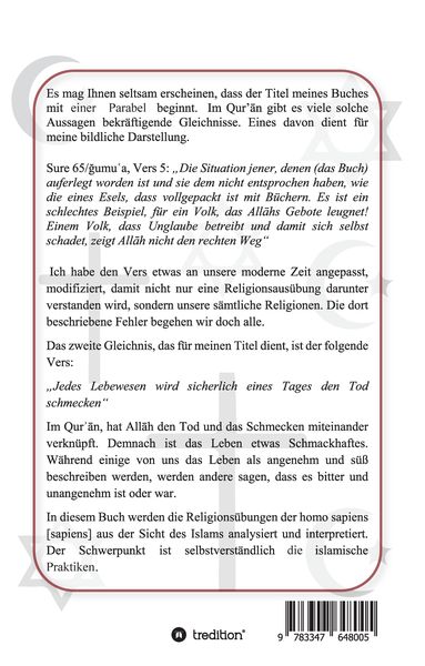 Produktbild: Die Religionen schmecken nicht