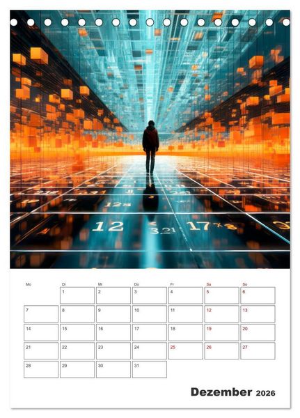Produktbild: METAVERSE Cooler Terminplaner (Tischkalender 2026 DIN A5 hoch), CALVENDO Monatskalender