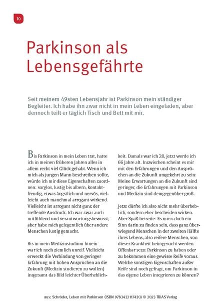 Produktbild: Leben mit Parkinson
