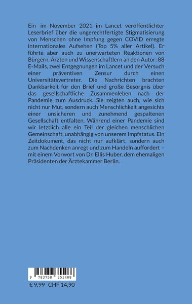 Produktbild: Die Stigmatisierung der Ungeimpften w&auml;hrend COVID-19