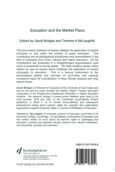 Produktbild: Education And The Market Place