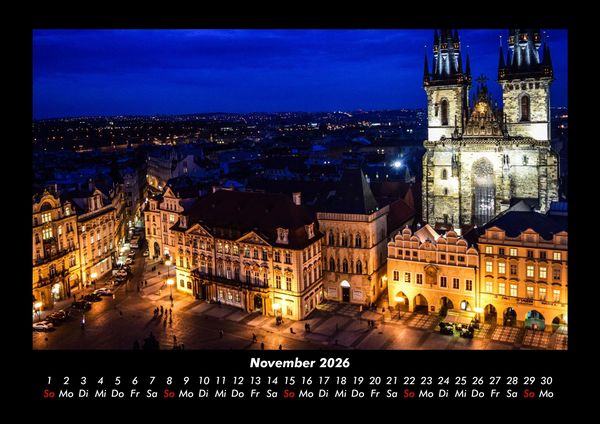 Produktbild: Prag 2026 Fotokalender DIN A3