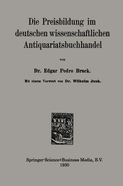 Produktbild: Die Preisbildung im deutschen wissenschaftlichen Antiquariatsbuchhandel