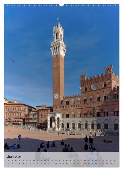 Produktbild: Siena - Die Toskana in Hochform (hochwertiger Premium Wandkalender 2026 DIN A2 hoch), Kunstdruck in Hochglanz
