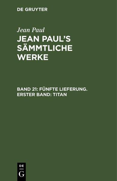 Produktbild: F&uuml;nfte Lieferung. Erster Band: Titan