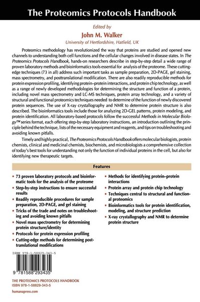 Produktbild: The Proteomics Protocols Handbook