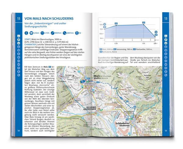 Produktbild: KOMPASS Wanderf&uuml;hrer Ortlergruppe und Vinschgau, 60 Touren mit Extra-Tourenkarte