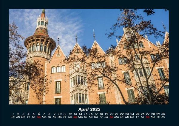 Produktbild: Barcelona 2025 Fotokalender DIN A4