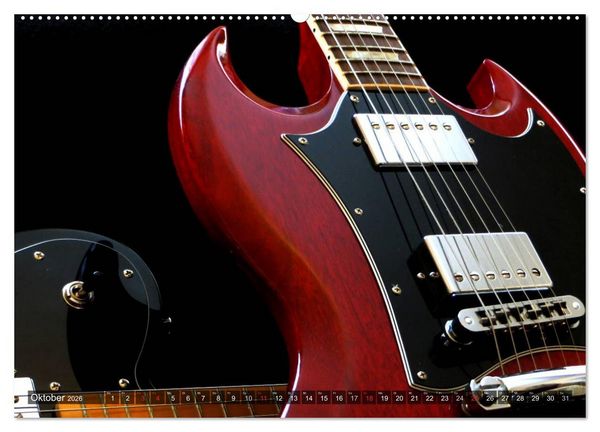 Produktbild: Gitarren Snapshots (hochwertiger Premium Wandkalender 2026 DIN A2 quer), Kunstdruck in Hochglanz
