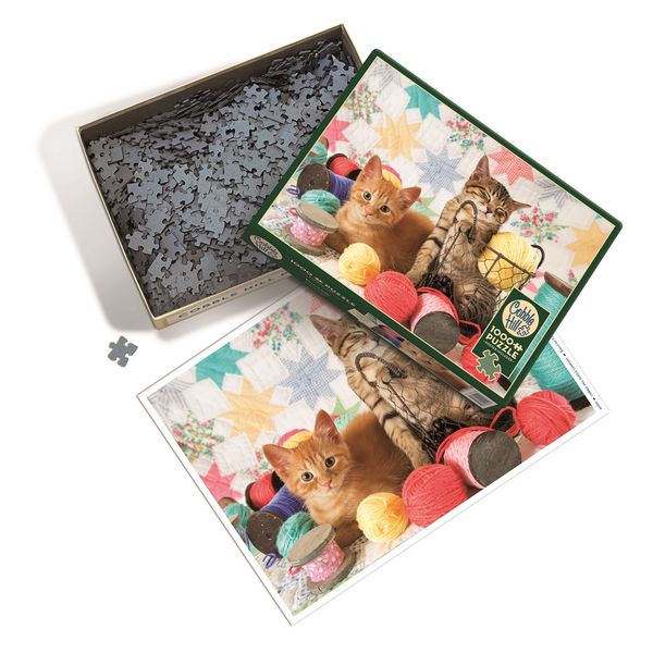 Produktbild: COBBLE HILL PUZZLES - Flauschige Kn&auml;uel 1000 Teile