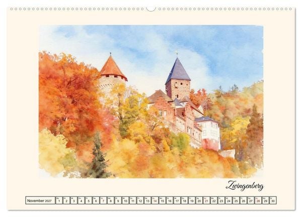 Produktbild: Erholung im Odenwald (Wandkalender 2027 DIN A2 quer), CALVENDO Monatskalender