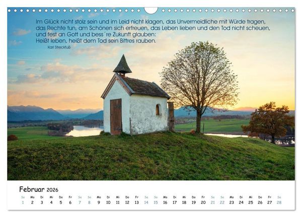 Produktbild: Christliche Bildpoesie 2026 (Wandkalender 2026 DIN A3 quer), CALVENDO Monatskalender