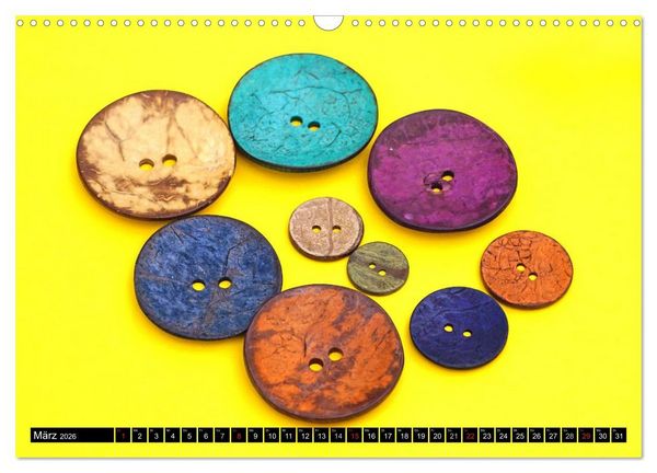 Produktbild: Knopfkalender (Wandkalender 2026 DIN A3 quer), CALVENDO Monatskalender