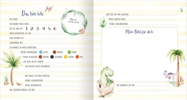 Produktbild: Meine ersten Freunde &ndash; Dinos (Aquarell-Optik)