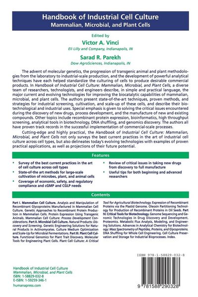 Produktbild: Handbook of Industrial Cell Culture
