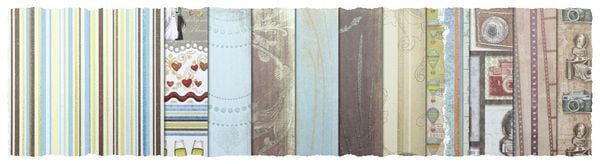 Produktbild: URSUS Spezialpapiere Design Paper Pack Glitter Nostalgia, 30 Blatt