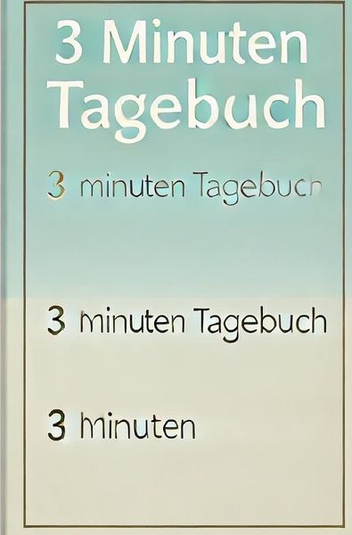 Produktbild: 3 Minuten Tagebuch