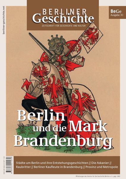 Produktbild: Berliner Geschichte - Zeitschrift f&uuml;r Geschichte und Kultur