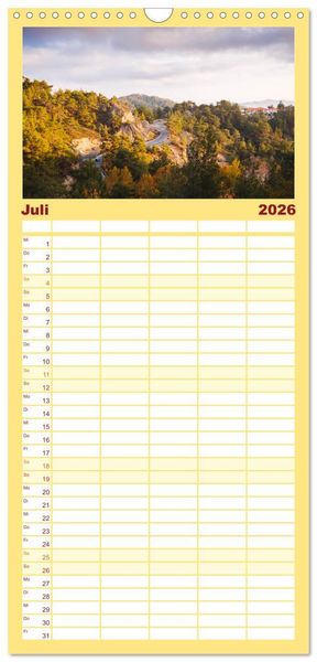 Produktbild: Familienplaner 2026 - Zypern - Eine bezaubernde Reise. mit 5 Spalten (Wandkalender, 21 x 45 cm) CALVENDO