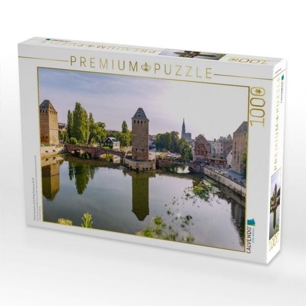 Produktbild: CALVENDO Puzzle Ponts Couverts und la Petite France an der Ill | 1000 Teile Lege-Gr&ouml;&szlig;e 64x48cm Foto-Puzzle f&uuml;r gl&uuml;ckliche Stunden