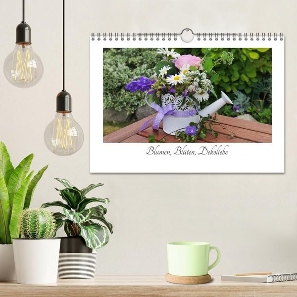 Produktbild: Blumen, Bl&uuml;ten, Dekoliebe (Wandkalender 2026 DIN A4 quer), CALVENDO Monatskalender