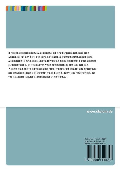Produktbild: Kinder alkoholabh&auml;ngiger Eltern und deren psychosoziale Problematik