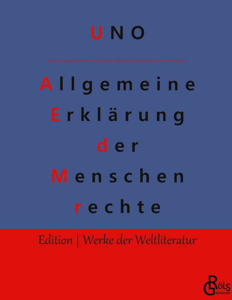 Produktbild: Allgemeine Erkl&auml;rung der Menschenrechte