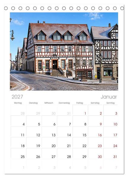 Produktbild: Tischplaner 2027 - Gelnhausen Stadt (A5 Tischkalender zum Aufstellen) CALVENDO