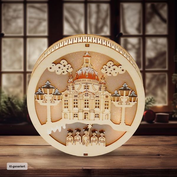 Produktbild: HTI-Living LED Weihnachtsdeko Kirche und Sternensinger LED Weihnachtsdeko Kirche und Sternensinger