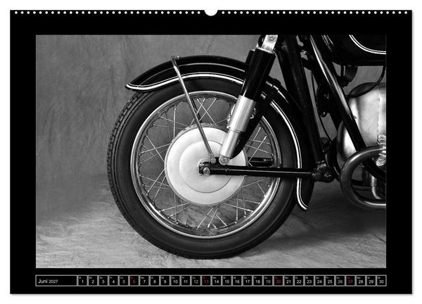 Produktbild: BMW R69S in schwarzweiss (Wandkalender 2027 DIN A2 quer), CALVENDO Monatskalender