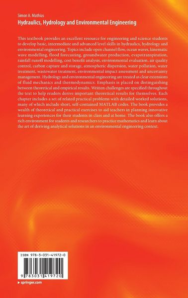 Produktbild: Hydraulics, Hydrology and Environmental Engineering