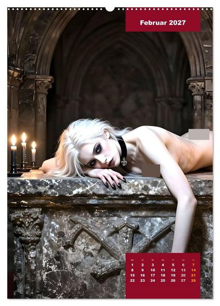 Produktbild: Gothic Engel (Wandkalender 2027 DIN A2 hoch), CALVENDO Monatskalender