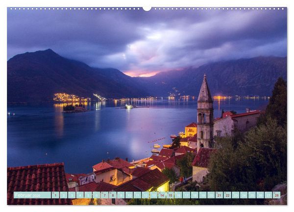 Produktbild: Perast in Montenegro - Romantisches St&auml;dtchen in faszinierender Landschaft (Wandkalender 2026 DIN A2 quer), CALVENDO Monatskalender