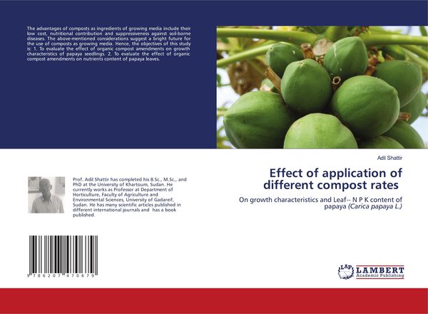 Produktbild: Effect of application of different compost rates