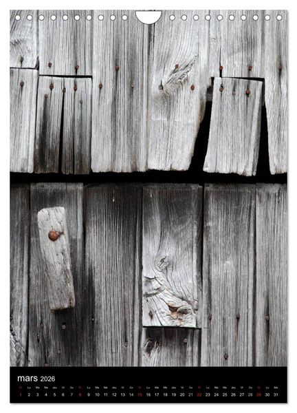 Produktbild: Les couleurs du temps sur le bois (Calendrier mural 2026 DIN A4 horizontal), CALVENDO calendrier mensuel
