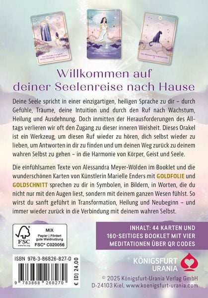 Produktbild: Die Sprache deiner Seele - 44 Inspirationskarten (Orakelkarten)
