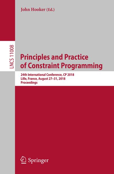 Produktbild: Principles and Practice of Constraint Programming
