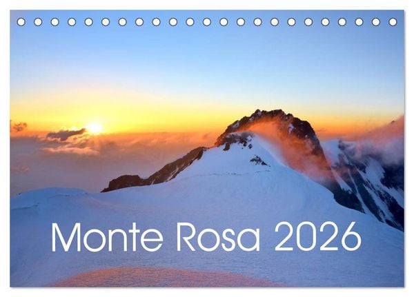 Produktbild: Monte Rosa (Tischkalender 2026 DIN A5 quer), CALVENDO Monatskalender