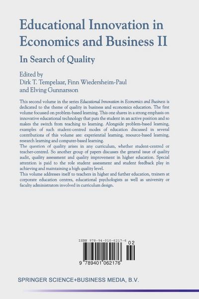 Produktbild: Educational Innovation in Economics and Business II