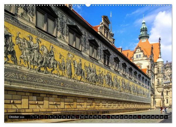 Produktbild: Dresden - Wundersch&ouml;nes Elbflorenz (hochwertiger Premium Wandkalender 2026 DIN A2 quer), Kunstdruck in Hochglanz
