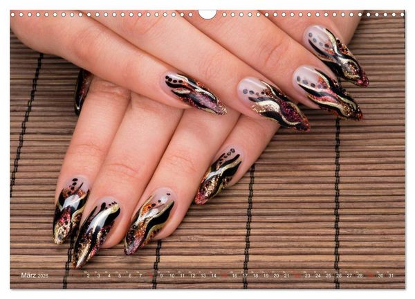 Produktbild: Verg&auml;ngliche Kunst - Nailart Episode 2 (Wandkalender 2026 DIN A3 quer), CALVENDO Monatskalender