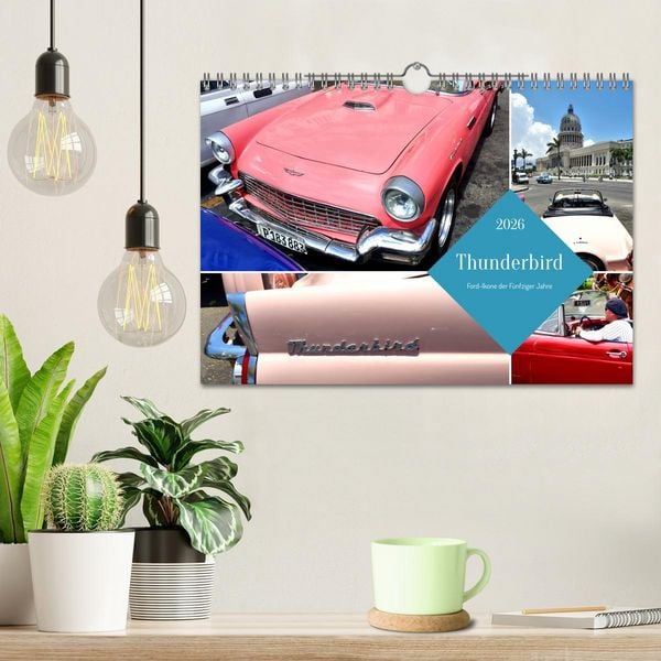 Produktbild: Thunderbird - Ford-Ikone der F&uuml;nfziger Jahre (Wandkalender 2026 DIN A4 quer), CALVENDO Monatskalender