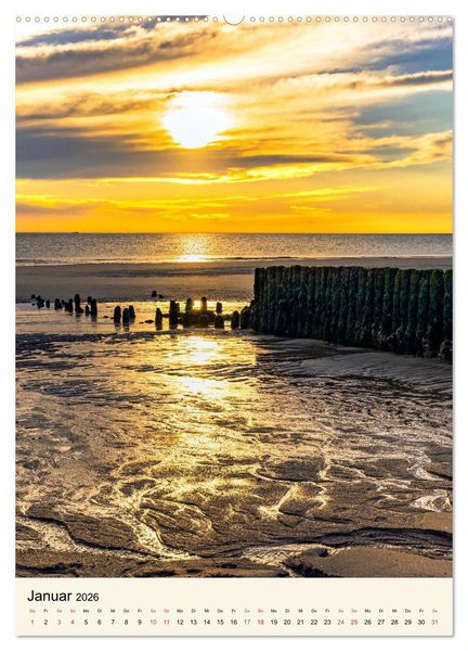 Produktbild: INSEL SYLT, Berauschende Nat&uuml;rlichkeit (Wandkalender 2026 DIN A2 hoch), CALVENDO Monatskalender