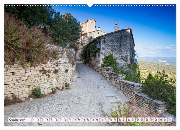 Produktbild: Provence. A journey through the villages of the French Provence (High Quality Premium Wall Calendar 2027 DIN A2 landscape),CALVENDO 12 Month Wall Calendar