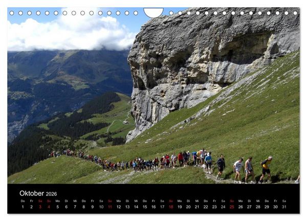 Produktbild: Der Jungfrau-Marathon (Wandkalender 2026 DIN A4 quer), CALVENDO Monatskalender