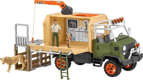 Schleich Wild Life 42475 - Großer Truck, Tierrettung