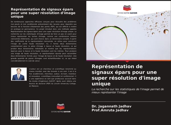 Produktbild: Repr&eacute;sentation de signaux &eacute;pars pour une super r&eacute;solution d'image unique