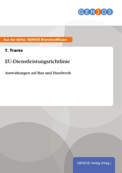 Produktbild: EU-Dienstleistungsrichtlinie