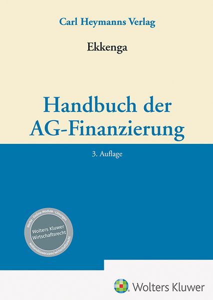 Produktbild: Handbuch der AG-Finanzierung